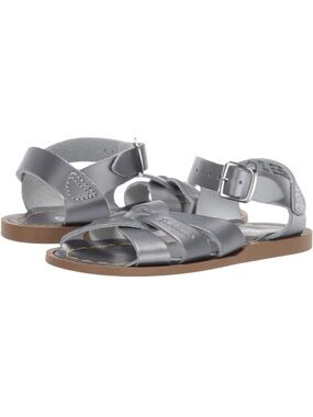 New Salt Water pewter sandals